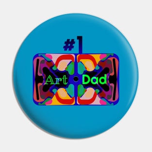 #1 Art Dad Pin