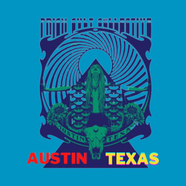 Vintage Austin Texas Prism Cult Collective by DocFinn