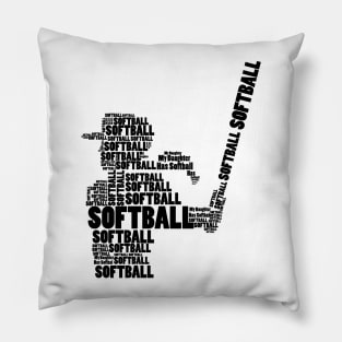 Love Softball For Fan Pillow