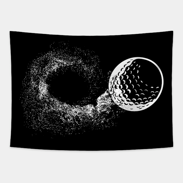 Golf Ball Slow Motion Effect Tapestry by HBfunshirts