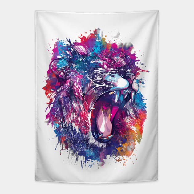 lion Tapestry by BekimART