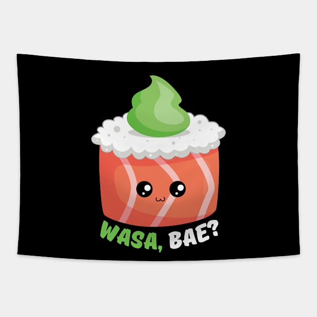 Wasa, Bae | Sushi Wasabi Pun Tapestry by Allthingspunny