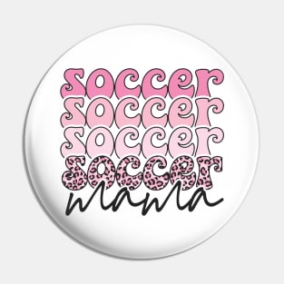 Soccer Mama Leopard Print Valentines Pin