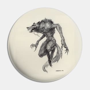 Werewolf (With Background) Pin