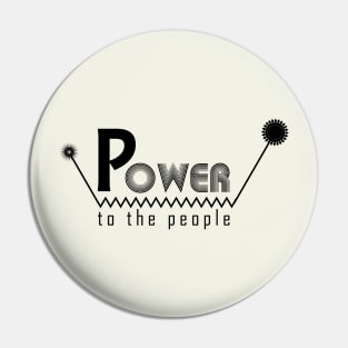 Power to the people Pin