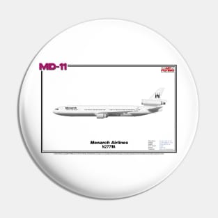 McDonnell Douglas MD-11 - Monarch Airlines (Art Print) Pin