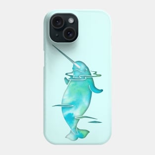 Aqua Sea Narwhal Phone Case