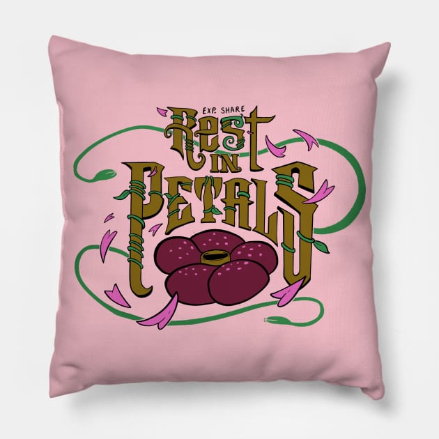 Rest in Petals Pillow by EXP. Share Store