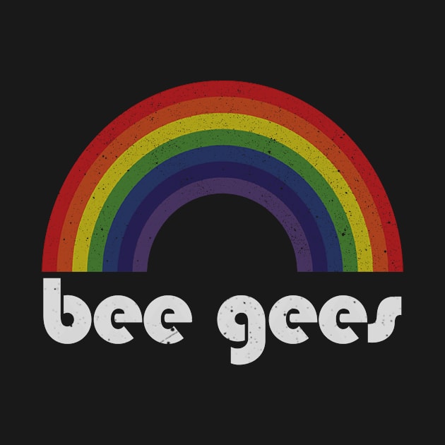 Bee Gees / Vintage Rainbow Design // Fan Art Design by Arthadollar