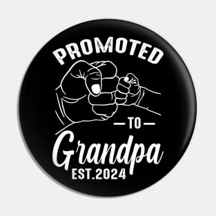 Promoted to Grandpa 2024 Pin