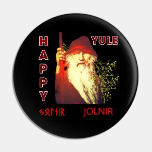 Yuletide Odin Pin