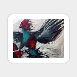 Phoenix - Rooster painting Magnet