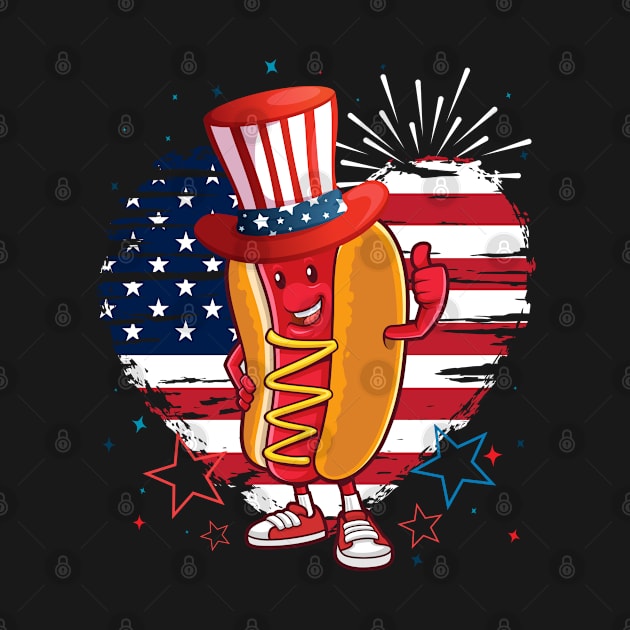 Funny 4th Of July 2021 Fourth Of July For Men's And Women's For 4th Of July Celebration Birthday Gift for hot dog's lovers for 4th of july by dianoo