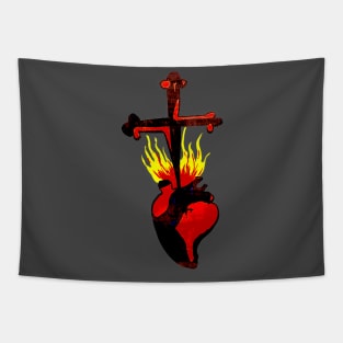 Heart And Dagger Tapestry