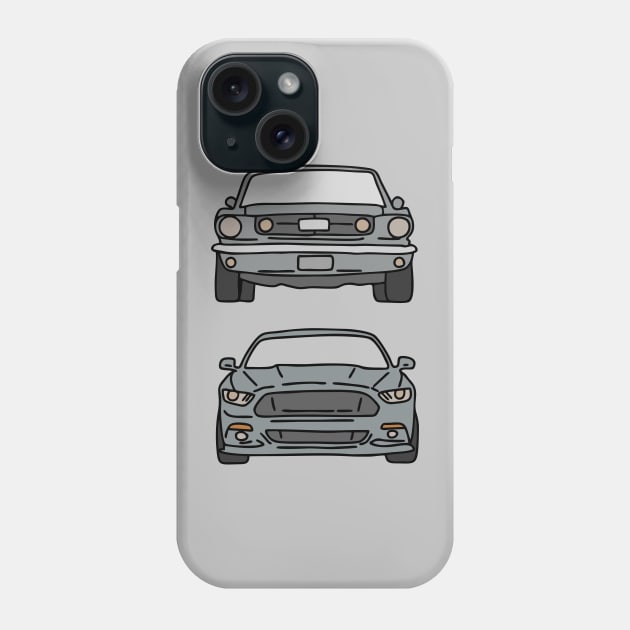 vintage and modern muscle car Phone Case by fokaction