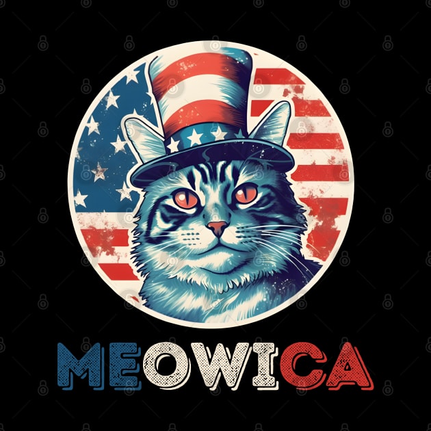 Meowica USA  - independence day by DressedInnovation