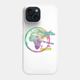 To travel is to live plane Phone Case