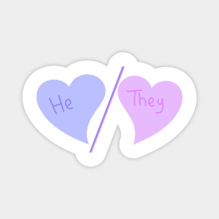 He/They Pronouns Magnet