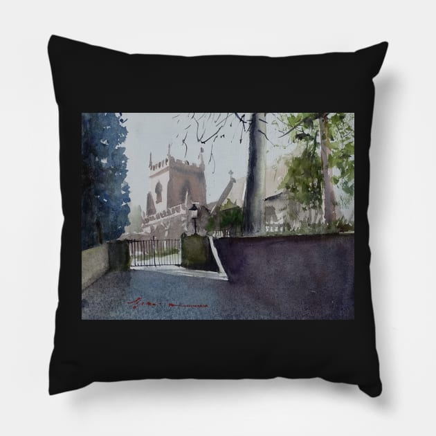 St Peter's Church of Edgmond Pillow by bakuma