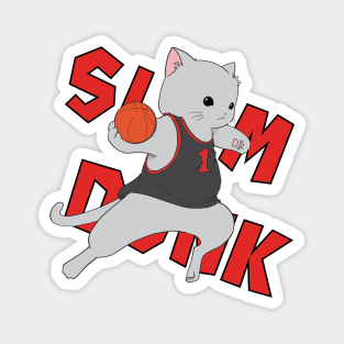 Basketball Cat Magnet