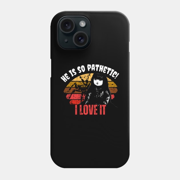 Nadja doll He is so pathetic I love it spider black on red Phone Case by VicetTees