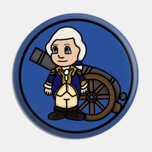 Chibi Henry Knox Circle (Small Print) Pin