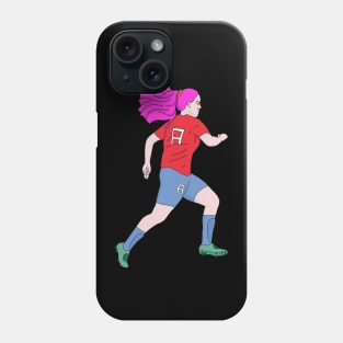 Running Soccer Player Football Phone Case