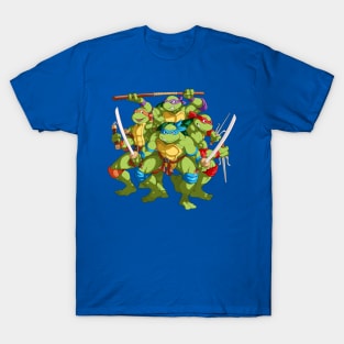 Teenage Mutant Ninja Turtles TMNT Leonardo Pizza Slice Original Vintage T-Shirt