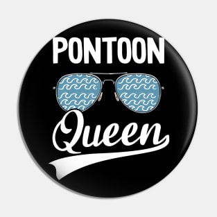 Pontoon Queen Funny Pontoon Pin