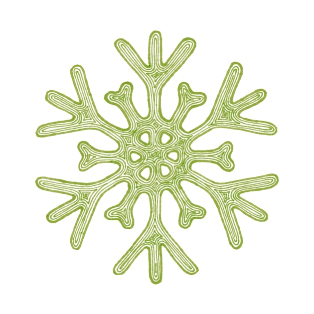 Snowflake (green) by calenbundalas