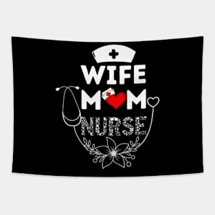 Wife-Mom-Nurse-Mothers-Day Tapestry