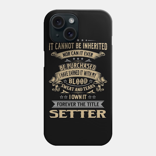 Forever the Title Setter Phone Case by Shoes