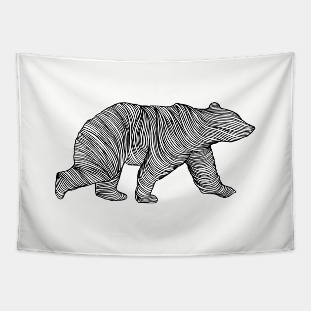 THE BEAR Tapestry by thiagobianchini