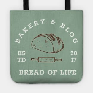 Bread of Life Bakery & Blog | Brown & White Logo Tote