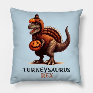 TurkeysaurusRex - Thanksgiving ROAR Pillow