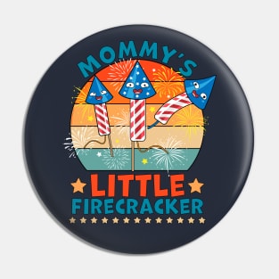 Mommy's Little Firecracker 4th of July Pin