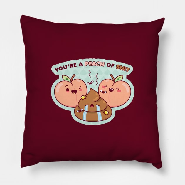 You're a Peach Pillow by Sam Potter Design