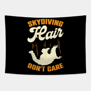 Skydiving Hair Don't Care Skydiver Gift Tapestry