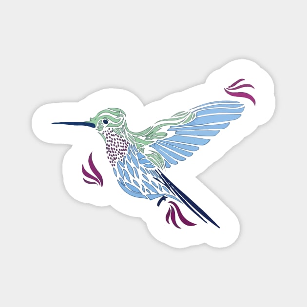 Humming Bird Magnet by wildmagnolia