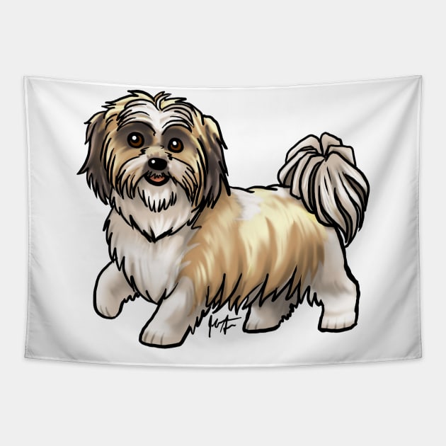 Dog - Shih Tzu - Gold Tapestry by Jen's Dogs Custom Gifts and Designs