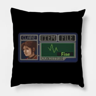 Claire Redfield Pixel Art Pillow