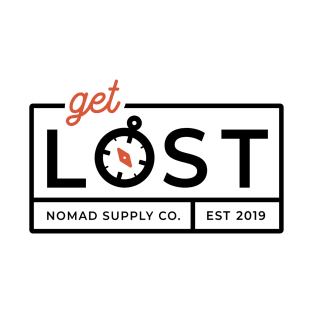 Get Lost Adventure Compass Badge T-Shirt