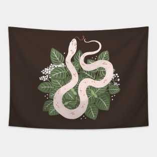 Palmetto Corn Snake and Silver Nerve Plant Tapestry