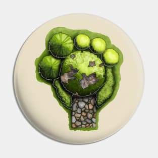 Paw Landscape Pin