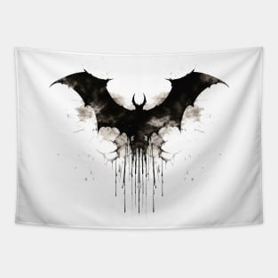 Bat Emblem - White Tapestry