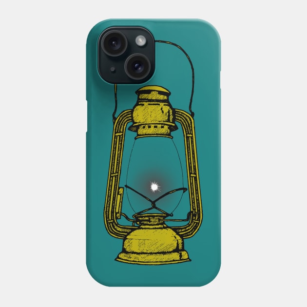 Black Flame (yellow) Phone Case by Fjordly