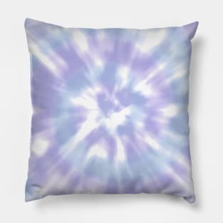 Light Blue and Light Purple Tie Dye - Aesthetic Pale Blue, Mauve, Lilac Pillow