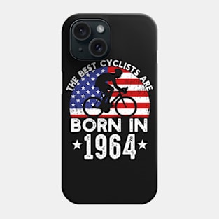 60 Year Old Cyclist. Born in 1964 60th Birthday Cycling Phone Case