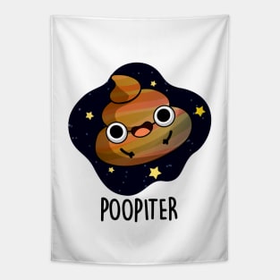 Poopiter Funny Planet Jupiter Pun Tapestry