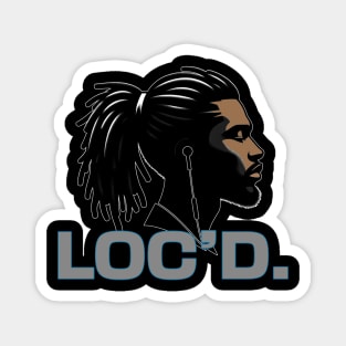 Black Man Locs Loc'd Magnet